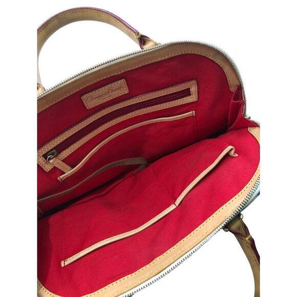 Dooney & Bourke Elsie Green Blue Zipped Satchel - Picture 5 of 5